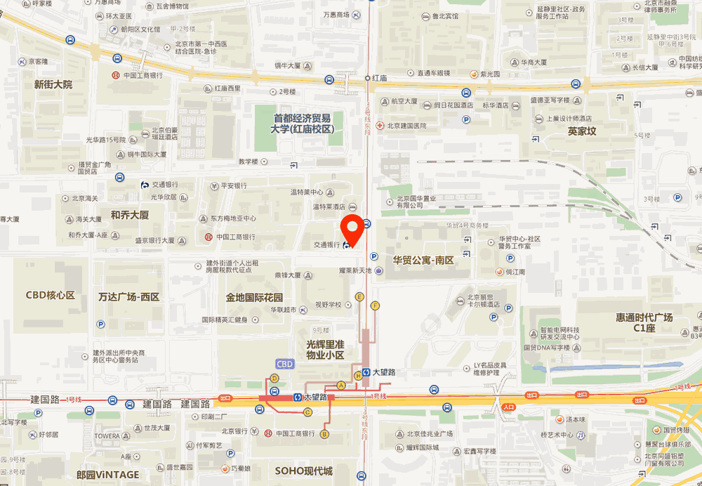 蓝堡国际中心位置地图